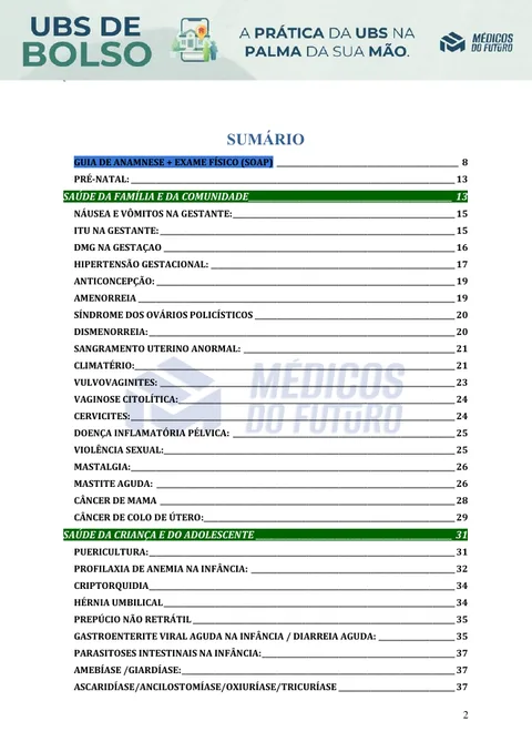 Primeira página do UBS de Bolso 2026