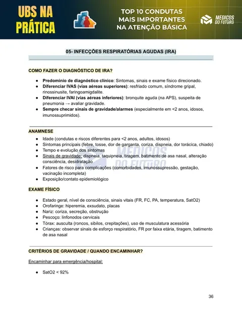 Página do Guia de Condutas na UBS 2026