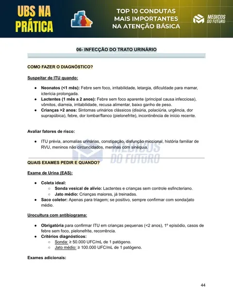 Página do Guia de Condutas na UBS 2026