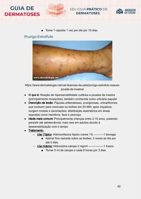 Página do Guia de Dermatoses 2026