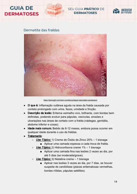 Página do Guia de Dermatoses 2026