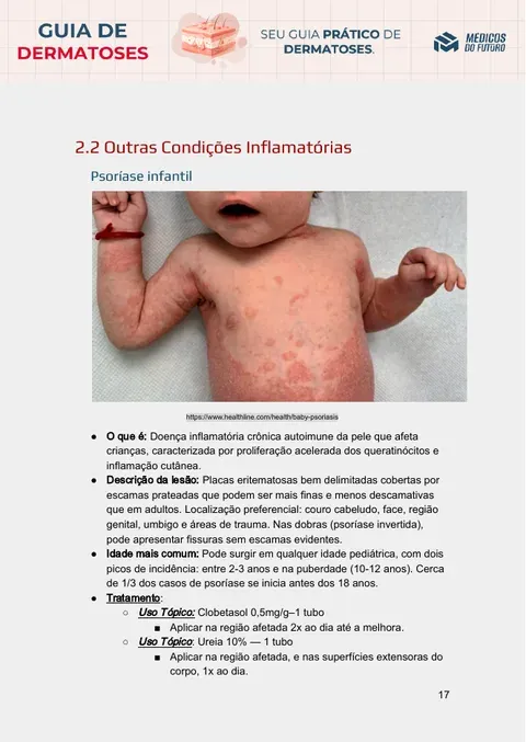 Página do Guia de Dermatoses 2026