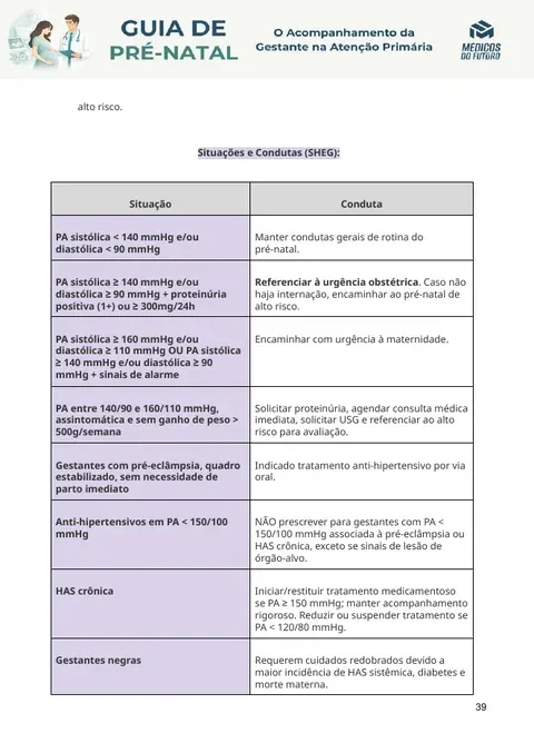 Página do Guia de Pré-Natal 2026