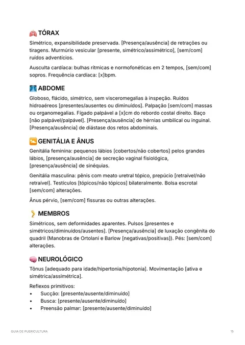 Página do Guia de Puericultura