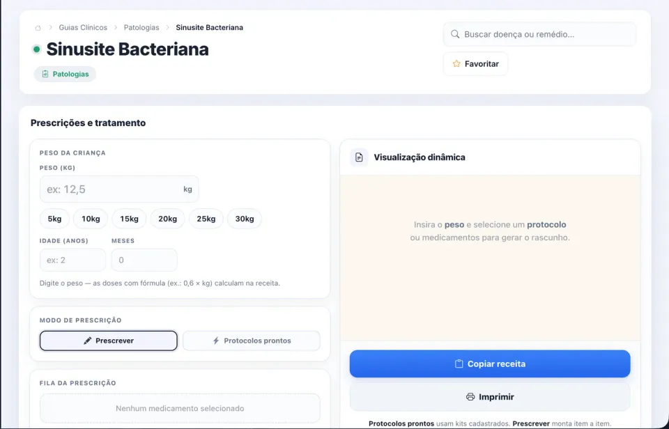 Tela da Plataforma Guia de Bolso